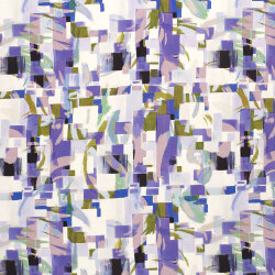 Viskose-Popeline Digital Abstrakt