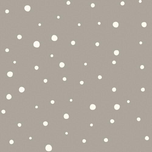 Mušelínové puntíky - béžově šedé