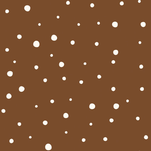 Mousseline à pois - brun chocolat