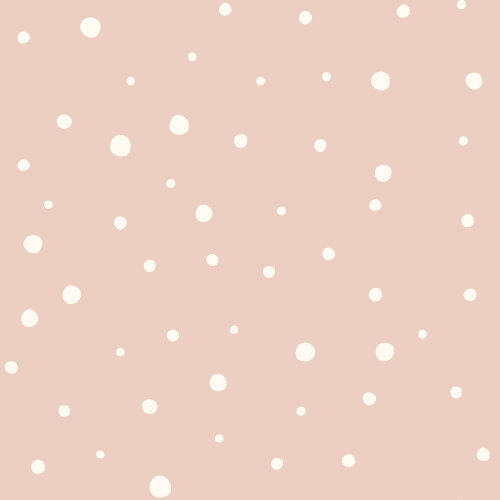 Mušelínové puntíky - lososově růžové