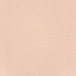 Muslin dots - salmon pink