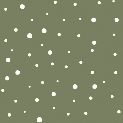 Muslin dots - soft fir green