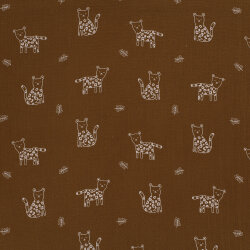 Muslin panther - chocolate brown