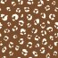 Muslin panther spots - čokoládově hnědý