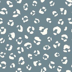 Muslin panther spots - steel blue