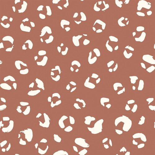 Muslin panther spots - red-brown