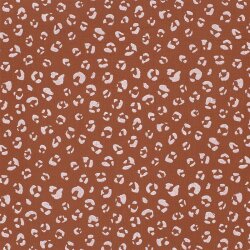 Muslin panther spots - red-brown