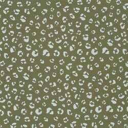 Muslin panther spots - soft fir green