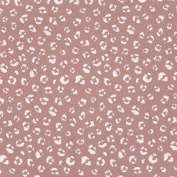 Muslin panther spots - antique pink