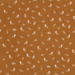 Muslin birds & twigs - caramel