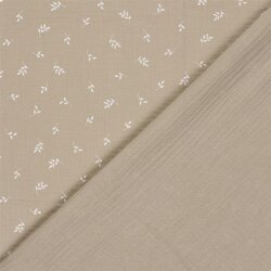 Mousseline Branches - gris beige