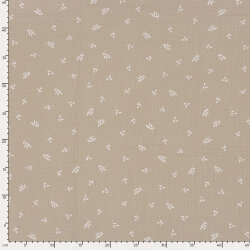 Mousseline Branches - gris beige