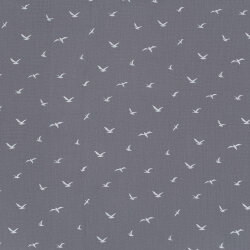 Muslin birds - grey