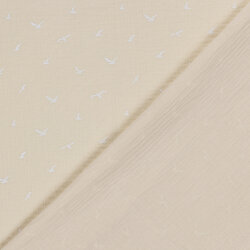 Muslin birds - beige pink