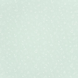 Muslin rain of leaves - mint green