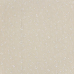 Mousseline Pluie de feuilles - beige rose