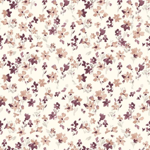 Fiori piccoli digitali in mussola - crema