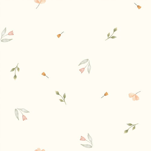 Muselina Digital Tulip Rain - blanco roto