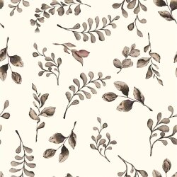 Muslin Digital Olive Branches - off-white