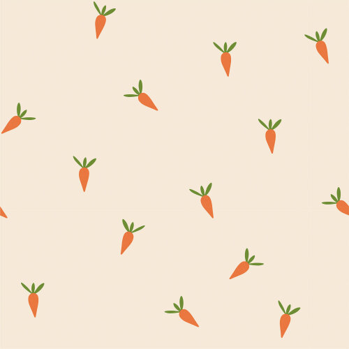 Zanahorias de punto de algodón - cremerose