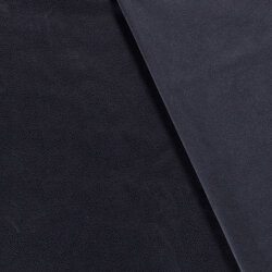 Wildlederimitat Uni Metallik - marine - dunkelblau