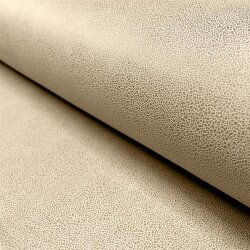 Wildlederimitat Uni Metallik - hellbeige