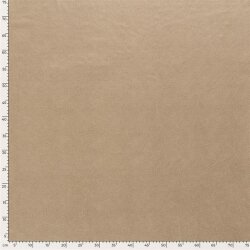 Wildlederimitat Uni Metallik - hellbeige