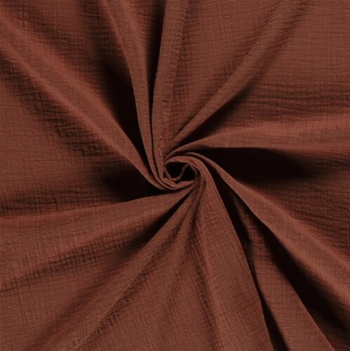 Musselin Slub *Marie* - dunkelrost