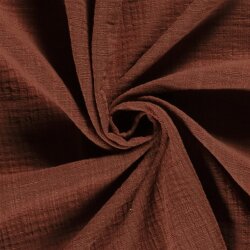 Musselin Slub *Marie* - dunkelrost