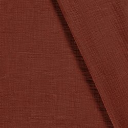 Musselin Slub *Marie* - dunkelrost