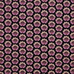 Babycord sunflowers - black