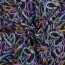 Babycord Digital coloured hearts - dark purple