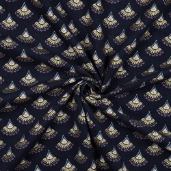 Babycord glitter fan - midnight blue
