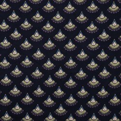 Babycord glitter fan - midnight blue
