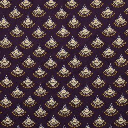 Babycord glitter fan - dark purple