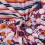Baumwolljersey bunte Blockstreifen - pink
