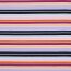 Baumwolljersey bunte Blockstreifen - pink