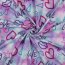 Baumwolljersey Digital GIRLY Graffiti - helllavendel