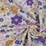 SWEAT MELANGE GLITTER FLOWERS - ECRU MELANGE