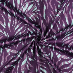 COTTON SATIN LEAVES - VIOLET