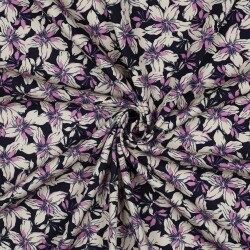ROSELLA STRETCH BLOEMEN - MARINE
