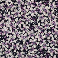 ROSELLA STRETCH BLOEMEN - MARINE