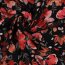 VISCOSE LUREX DIGITAL FLOWERS - NOIR