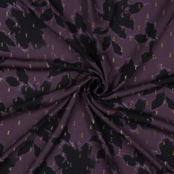 VISCOSE LUREX DIGITAL FLOWERS - VIOLET