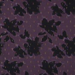 VISCOSE LUREX DIGITAL FLOWERS - VIOLET