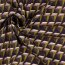 Viskose Popeline Stretch GEOMETRIC - dunkellila
