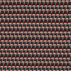 Viskose Popeline Stretch GEOMETRIC - dunkeweinrot