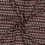 Viskose Popeline Stretch GEOMETRIC - dunkeweinrot