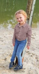 Musselin Bestickt Mond und Sterne - altrosa