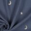 DOUBLE GAUZE EMBROIDERY STARS - JEANS